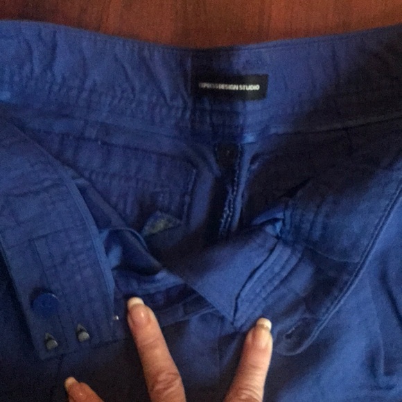 Express Design Studio Royal Blue Shorts - Picture 5 of 7